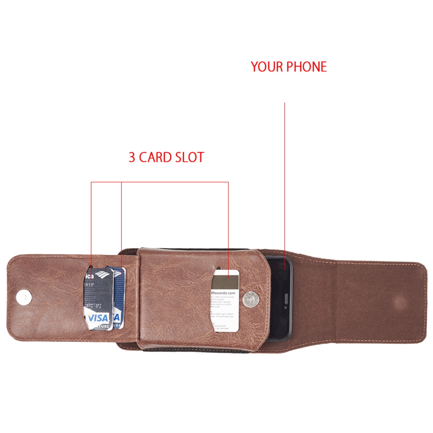 Belt Clip Case for Samsung, Motorola, Iphone, Xiaomi, LG Cellphone Upto 6.8 Inch