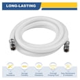 thumbnail image 4 of 8 FT Refrigerator Water Line, Polyester-Reinforced PVC Braided Ice Maker Hose with 1/4" Comp X 1/4"Compression Fittings(5PCS,8 Foot)(HOSE062-5Pack), 4 of 6