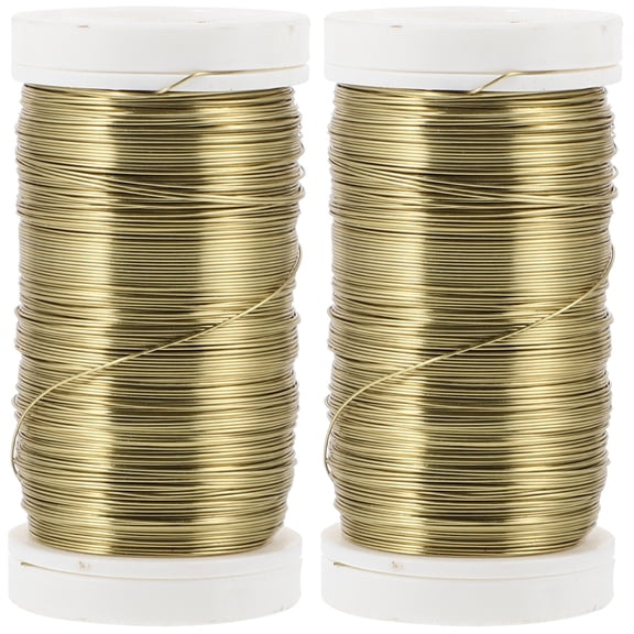 Decorative Painted Iron Wire Floral Cord for Bouquet Stems, Christmas Vine Plant Ties, Reusable Garden Fasteners and Clips