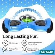 GOTRAX Lil Cub Hoverboard 6.5 Wheels, Max 2.5 Miles, 6.2mph, 44-88lbs Kids, Age 6-12, Blue