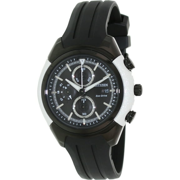 Citizen Men's Eco-Drive CA0286-08E Black Rubber Eco-Drive Fashion Watch