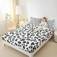 thumbnail image 4 of Manfei Gray Cheetah Print Twin Sheet Sets, Wild Animal Twin Fitted Sheet, Aesthetic Leopard Print Flat Sheet, Super Cozy Room Decor 3-Piece, 4 of 7