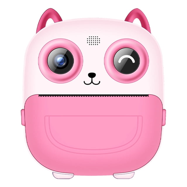 Cámara Impresión Instantánea para Digital HD 1080P Pantalla IPS 2 4 Pulgadas (sin Tarjeta) Rosa