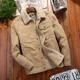 thumbnail image 3 of Chaqueta cortavientos gruesa y cálida para hombre, parka militar de invierno para hombre, abrigos con cuello de piel, ropa de abrigo, chaqueta bomber de forro polar, 3 of 5