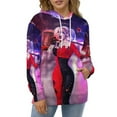 thumbnail image 7 of Unisex Harley Quinn Hoodies 3D Printed Pullover Hooded Sweatshirt with Pocket for Mens Womens, 7 of 7