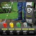 thumbnail image 5 of Sun Joe SPX3000-TPS 3 Pack Electric Pressure Washer Quick-Connect Spray 5-Tip Set, 2030 PSI, 5 of 11