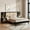 Black, variant on Harper & Bright Designs Queen Size Platform Bed with 2 Nightstands and 2 Lamps, Wooden Queen Bed with Headboard, Rattan and Wood Combination, Black