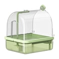 thumbnail image 3 of AuroraX Automatic Bird Shower Bath Hanging Bird Bath for Cage Leak-Proof Durability Waterproof Quick-Dry Bird Cage Accessories Green National Dog Day International Cat Day, 3 of 6