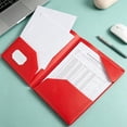 thumbnail image 5 of Two-Pocket File Folder with Inner Flap, Double Pocket Document Organizer Folder, Organizer Solution for Work Office Presentations (Red, 9.5''x12''), 5 of 6