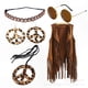 thumbnail image 1 of Bohemian Style Costume Set with Vest, Sunglasses, Earrings for Halloween and Themed Events, 1 of 5