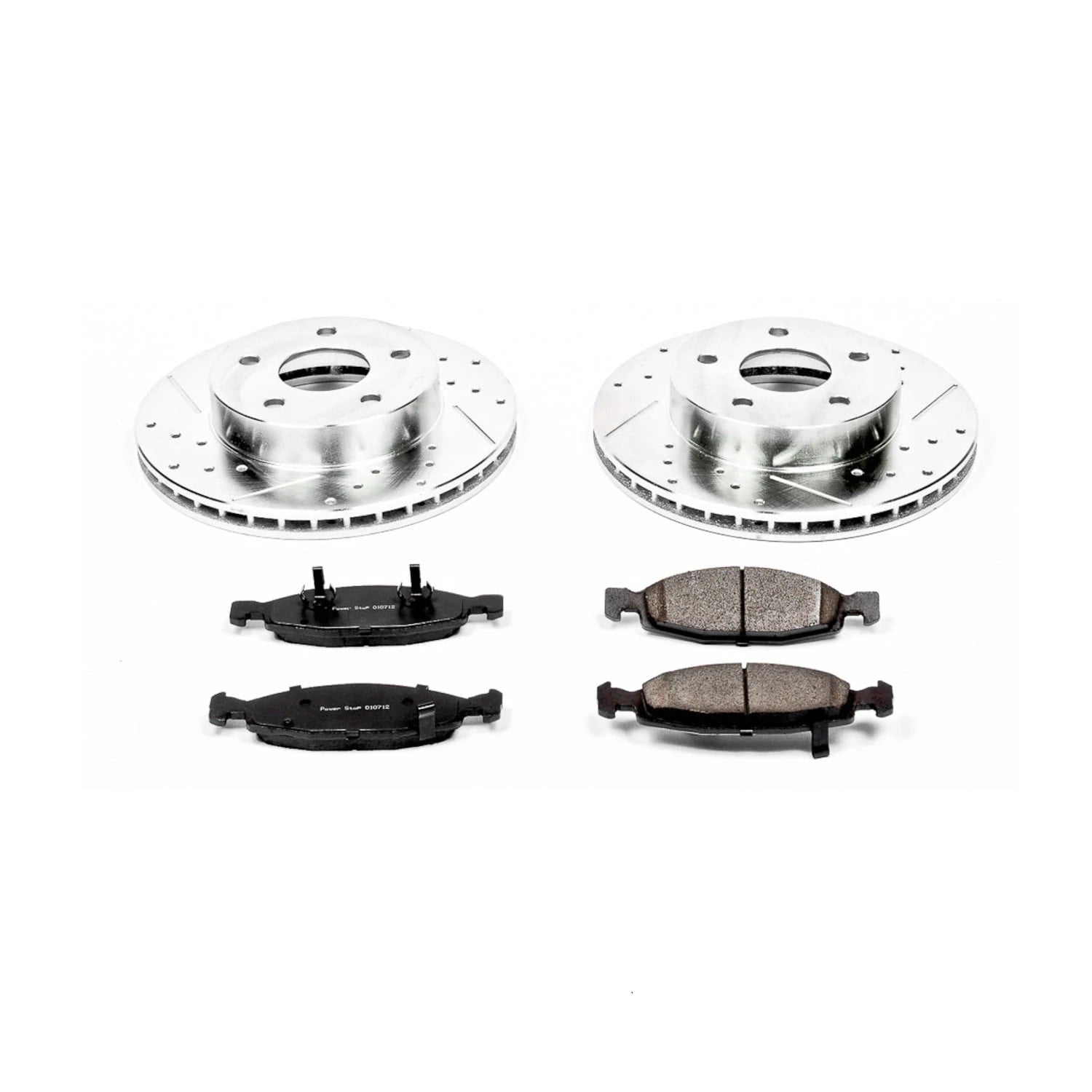 PowerStop Front Z23 Evolution Sport Carbon-Fiber Ceramic Brake Pad and Drilled & Slotted Rotor Kit Fits: JEEP Select Models K2147