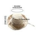 thumbnail image 2 of Summer Savings Clearance! Bxsruta Sun Hats Beach Hat for Women, Summer Casual Wide Brim UV Hat Windproof Foldable Solid Color, 2 of 6