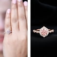 thumbnail image 4 of Rosec Jewels IGI Certified Lab Grown Pink Diamond Engagement Ring - 1 Carat - Fancy Pink Color and VS1 Clarity - Vintage Pink Diamond Ring, 14K Rose Gold, US 12.50, 4 of 9
