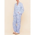 thumbnail image 6 of Niceyoeuk Women’s 2 Piece Pajama Set Long Sleeve Floral Print Pocket Shirt + Pants Set Loungewear, 6 of 10