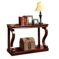 thumbnail image 2 of Furniture of America Kenney Transitional Wood Console Table in Cherry, 2 of 4