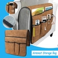 thumbnail image 1 of Cqxid Home Textile Storage Under $15 Sofa Organizer TV Remote Control Bracket Non Slip Sofa Armrest Storage Bag, 1 of 7