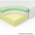 thumbnail image 4 of Spa Sensations by Zinus 10" Memory Foam Mattress, Queen, 4 of 12