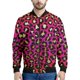 thumbnail image 3 of Chaqueta con cremallera y estampado de leopardo colorido para hombre, abrigo con personalidad con estampado 3D, chaquetas casuales de gran tamaño, ropa de calle, mangas largas, 3 of 5