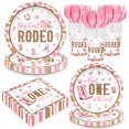 thumbnail image 1 of Set de artículos de fiesta My First Rodeo Western Cowgirl 24 Guests, 1 of 7