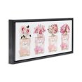 thumbnail image 2 of Stupell Industries Contemporary Floral Bouquets Glam Fashion Jars Black Floating Frame Canvas Art, 31 x 14, by Amanda Greenwood, 2 of 7