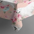 thumbnail image 5 of Great Pyrenees Dog and Pioneer Flower Square Tablecloth,Waterproof Square Table Cover,Wipeable Spillproof Washable Table Cover for Home Kitchen Party Decor 42"X42"(107x107cm), 5 of 6