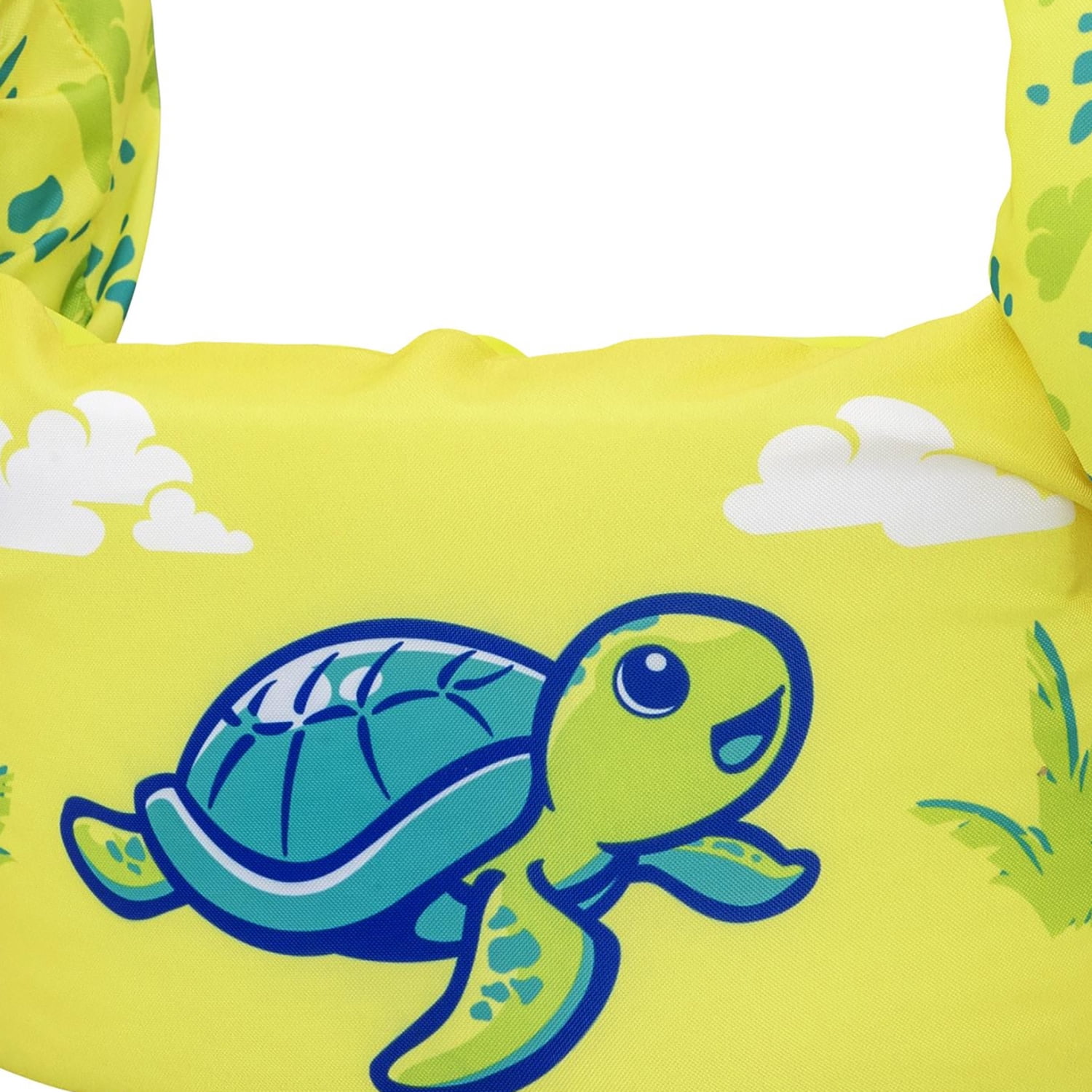 Puddle Jumper: Fabric Life Vest With Armbands - Turtle - Float Jacket, Swim & Water Accessory, Adjustable Back Buckle, 33-55lb Cap, Toddlers & Kids 2+