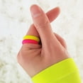 thumbnail image 2 of Neon Hot Pink Breathable Silicone Ring 4mm Bandwidth, 2 of 6