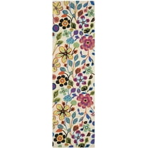 SAFAVIEH Four Seasons Marjory Floral Runner Rug, Ivory/Multi, 2'3" x 8'