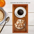 thumbnail image 7 of Domqga Higoodz Rectangle Wooden Tea Tray Serving Table Plate Snacks Food Storage Dish for Hotel Home, 7 of 7