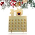 thumbnail image 3 of Bewildely Marco de soporte de Chocolate reutilizable de Navidad, cuenta regresiva de caramelos, calendario de vacaciones de 25 días, decoración de Kits de decoración para fiestas Tipo 2 Bewildely HA009995-02, 3 of 6