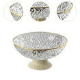 thumbnail image 6 of DOMELAY Fruit Bowl Multiuse with Drainage for Kitchen Counter Table Centerpiece Home crystal fruit plate, 6 of 9