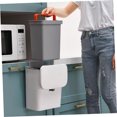 thumbnail image 3 of Minkissy Easy to Clean Compost Trash Can Plastic with Lid for Home Use 1Pcs, 3 of 8