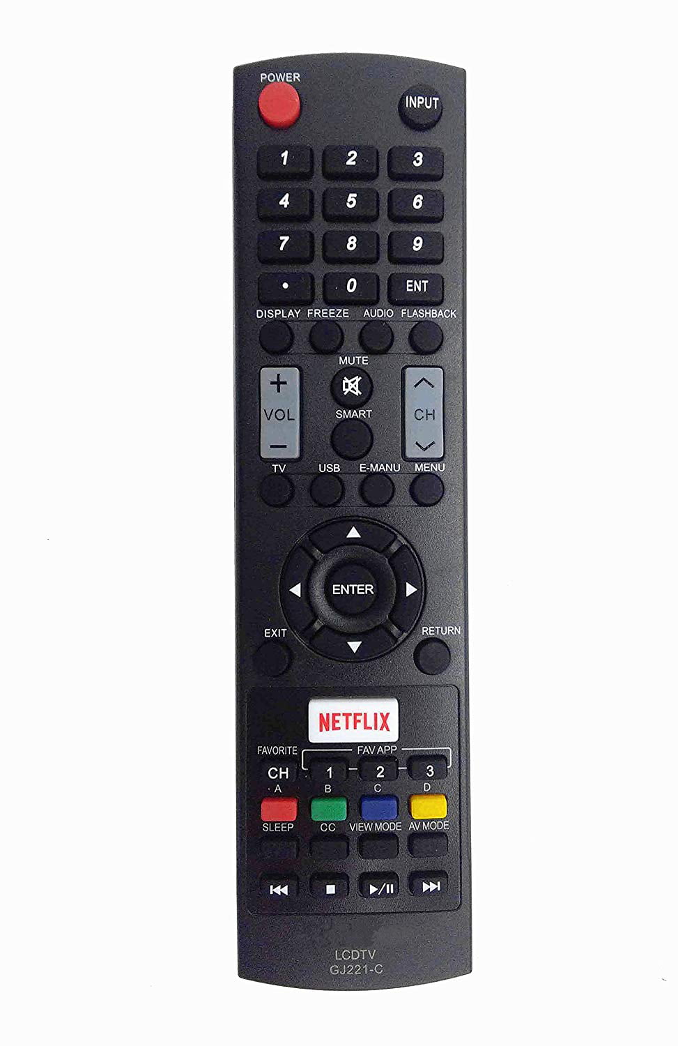 Original Sharp GJ221-C Netflix Remote for LC-48LE653U LC-55LE653U LC-65LE645U TV 