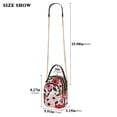 thumbnail image 2 of FORMRS Crossbody Bag for Women Quilted Travel Shoulder Cell Phone Purse with Chain Strap Handbag, Pink and Red Flowers, 2 of 7
