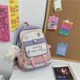 thumbnail image 4 of Mochila linda Mochila Kawaii para la escuela Mochila estética Kawaii Útiles escolares Mochilas lindas con accesorios (púrpura), 4 of 4