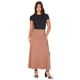 thumbnail image 6 of Womens Elastic Waist Maxi Skirt, 6 of 10