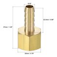thumbnail image 2 of Uxcell Brass 5/16 Barbed x 3/8NPT Female Thread Barb Hose Fitting 2 Pack, 2 of 6