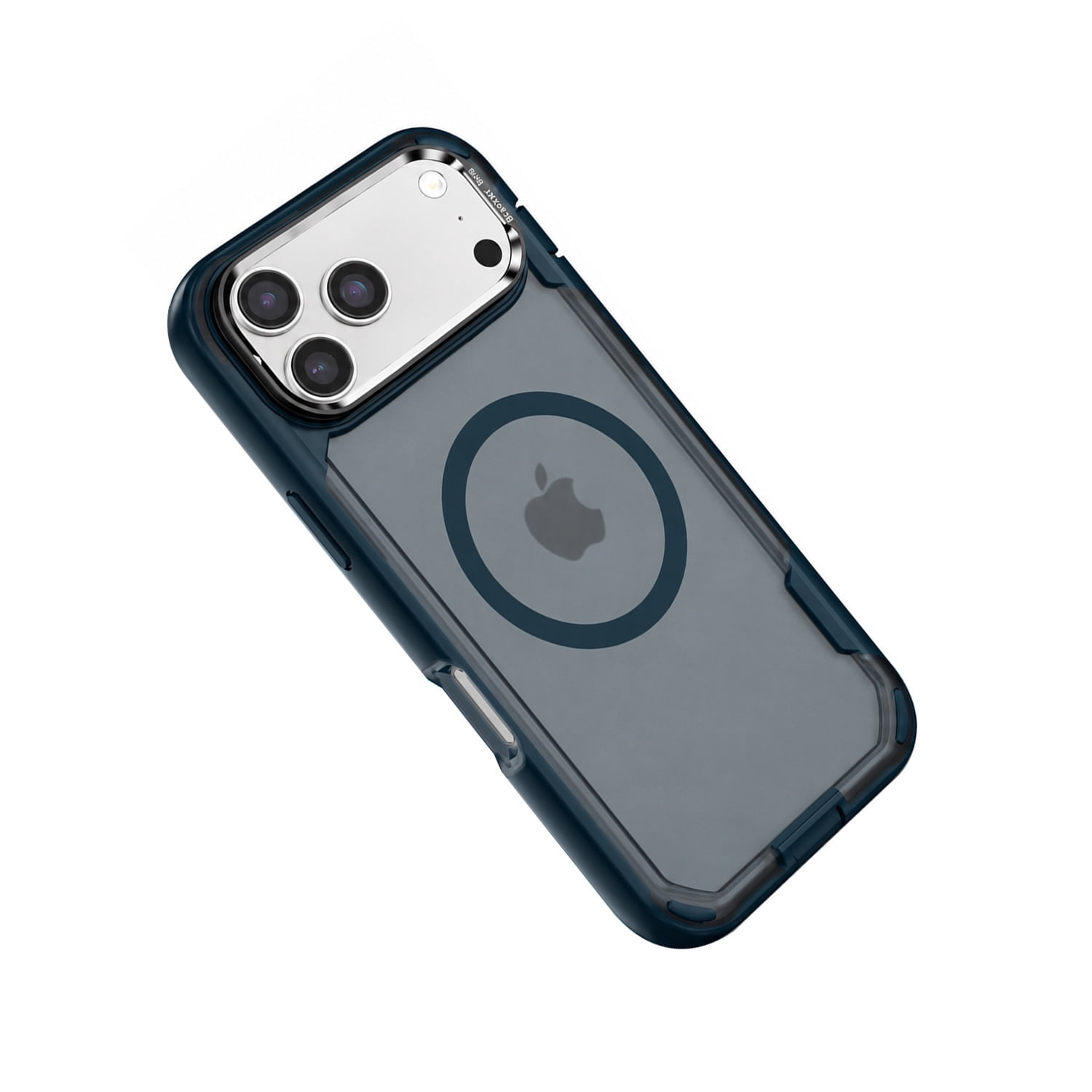 Protective Magnetic Case with Integrated Camera Stand for iPhone 17 Pro Max - Sapphire Blue