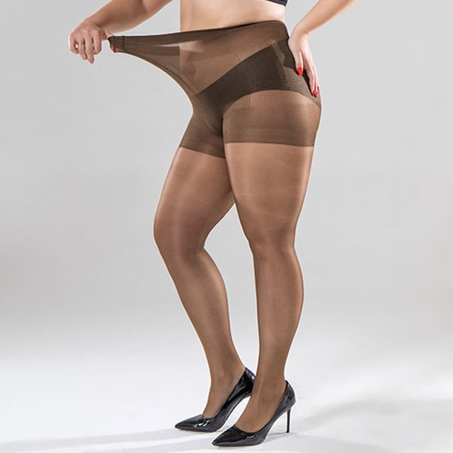 Collants de Contrôle pour Femmes avec Soutien Léger, Bas Transparents Extra Larges, Collants Plus