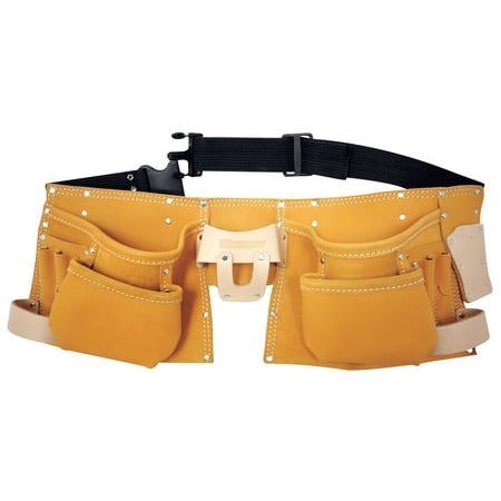 Westward Carpenters Tool Apron w/Belt, Leather, Natural Tan, (Best Leather Tool Belts Carpenter)