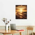 thumbnail image 3 of EastSmooth Bathroom Wall Decorations Black and White Picture Framed Wall Art Bedroom Beach Canvas Prints Photos Ocean Sunset Poster Sea Artwork for Office Dining Room Decor, 3 of 5