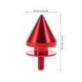 thumbnail image 2 of Raindrops 4Pcs Red Bumper Bolts Aluminium Alloy for Car Enthusiasts Car Screw Kit, 2 of 8