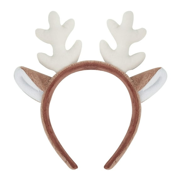 Christmas Reindeer Headband, Cloth, Soft Ear Design, Easy Clip-On, Suitable for Kids/Adults, Ideal for Holiday Parties/Dress-Up