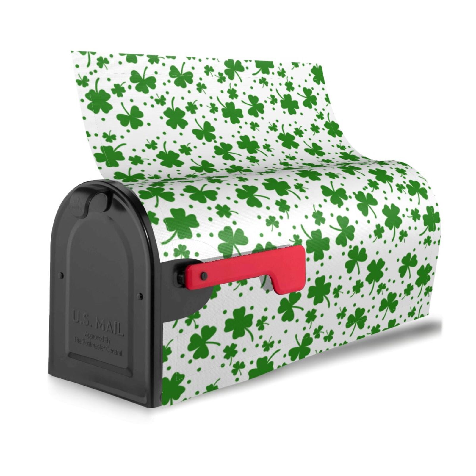 Xecao St Patrick's Day4 for Mailbox Cover with Magnetic Strips, Waterproof and Sunscreen, Adds a Decorative Touch to Your Garden Yard.
