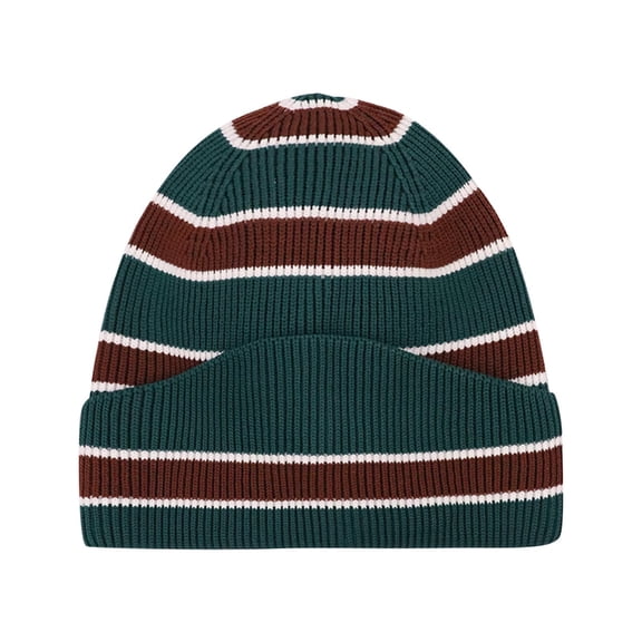 Women's Adult Knit Beanie Distressed Hole Design Slouchy Warm Hat Soft Stretch for Daily Casual Wear and Autumn Winter for Women Dark Green One Size