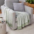 thumbnail image 2 of Mainstays Melange Throw Blanket, Bay Leaf, 50 in x 72 in, 2 of 5