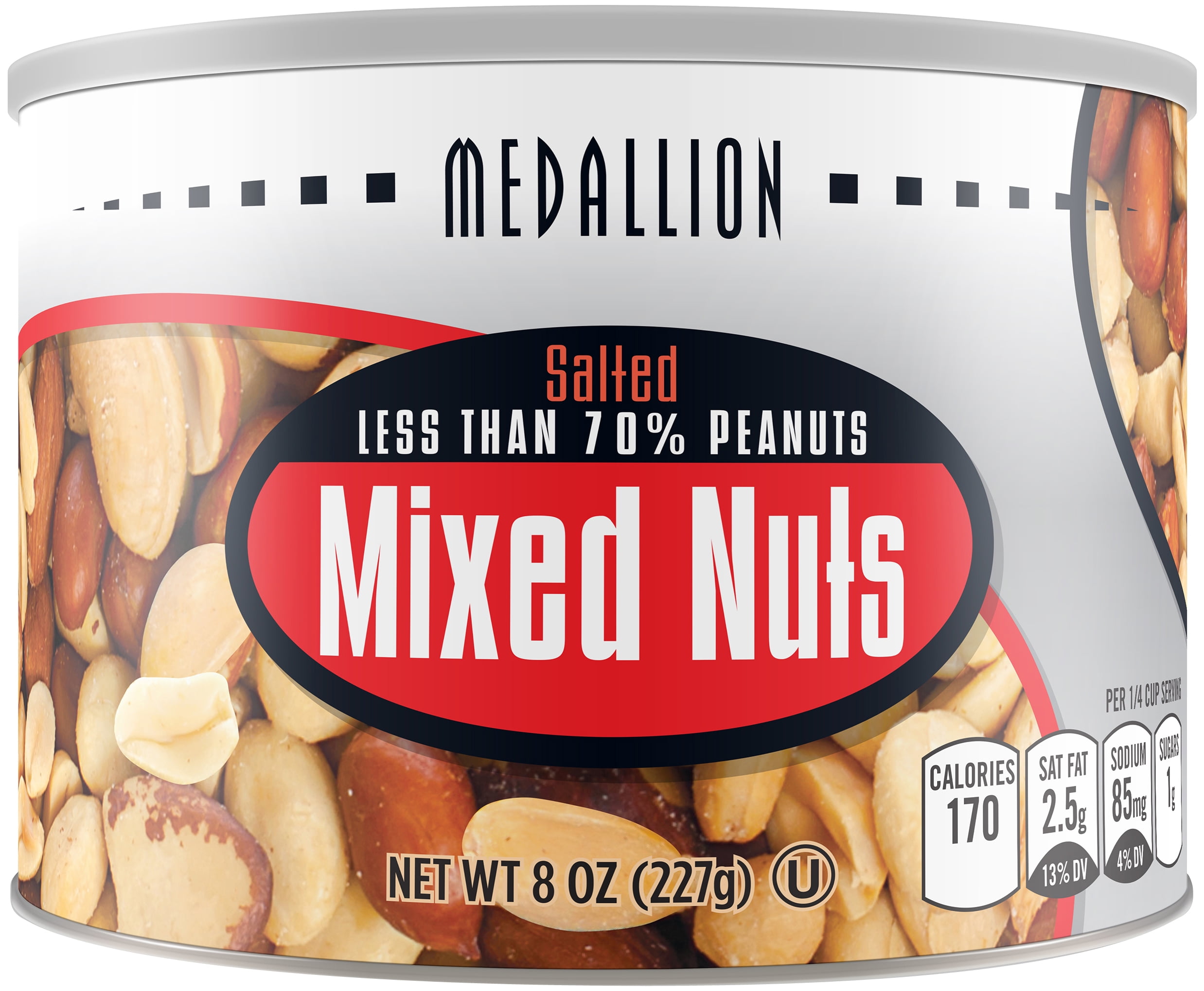 Medallion Salted Mixed Nuts, 8 oz by STAR SNACKS CO INC