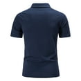 thumbnail image 3 of Men Spring Summer Leisure Sports Cotton Lapel Polo Shirts T-Shirt Short Sleeve Patchwork Mens Classic Stylish Casual Streetwear, 3 of 9
