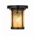 thumbnail image 6 of Meyda Tiffany 166029 Fulton Spider Web 8" Wide Flush Mount Ceiling Fixture - Brown, 6 of 7