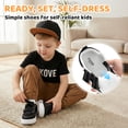 thumbnail image 5 of STQ KIDS Toddler Wide Toe Box Sneakers Classic Boys Girls Shoes | Non Slip,Lightweight,Walking,School,Zero Drop,Retro White T8, 5 of 8